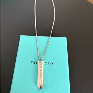 Tiffany & Co. 1837 Bar Pendant Necklace